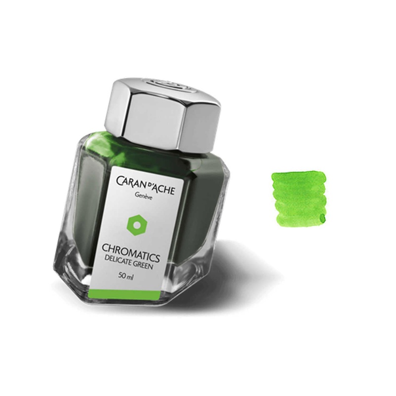 Caran d’ Ache Chromatics Ink Bottle, Delicate Green – 50ml