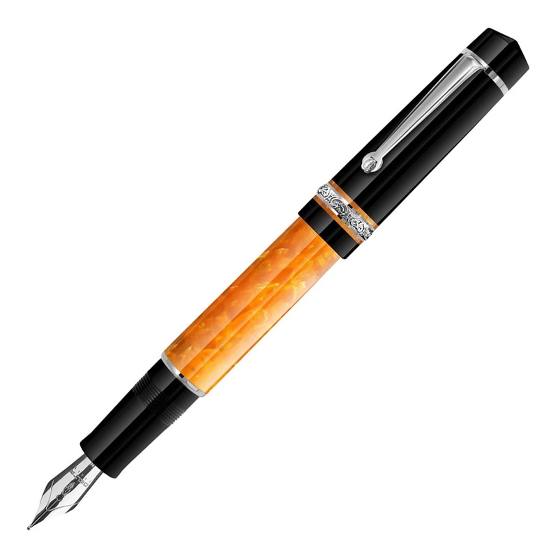 Delta Dolce Vita DV 2.0 Premiere Fountain Pen – Black Orange CT