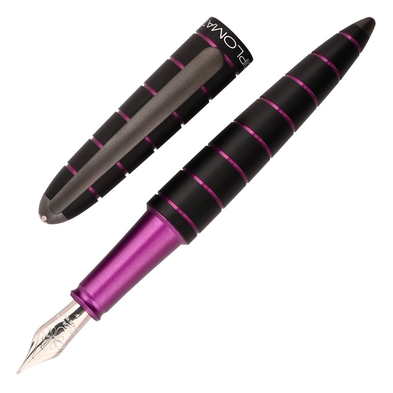 Diplomat Elox Fountain Pen – Ring Black/Purple