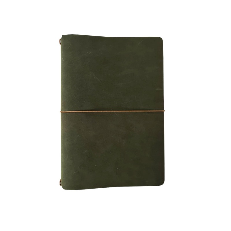 Endless Explorer Refillable Leather Journal – Green