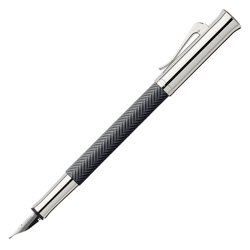 Graf Von Faber-Castell Guilloche Black Edition Fountain Pen – Anthracite