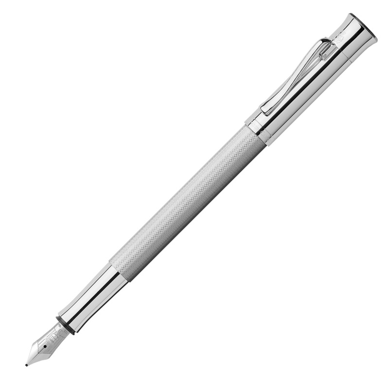 Graf Von Faber-Castell Guilloche Fountain Pen – Rhodium