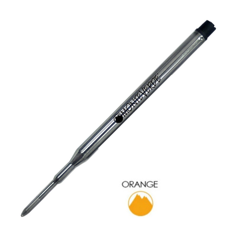 Monteverde Ball Pen Refill for Sheaffer – Medium – Orange – Pack of 2