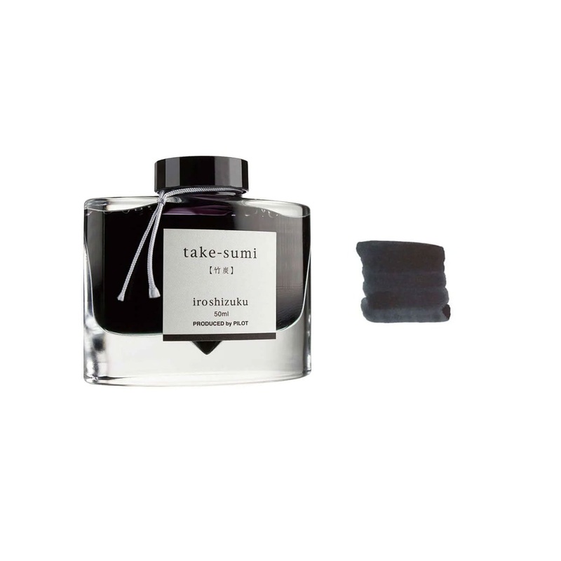 Pilot Iroshizuku Ink Bottle, Take Sumi (Black) – 50ml