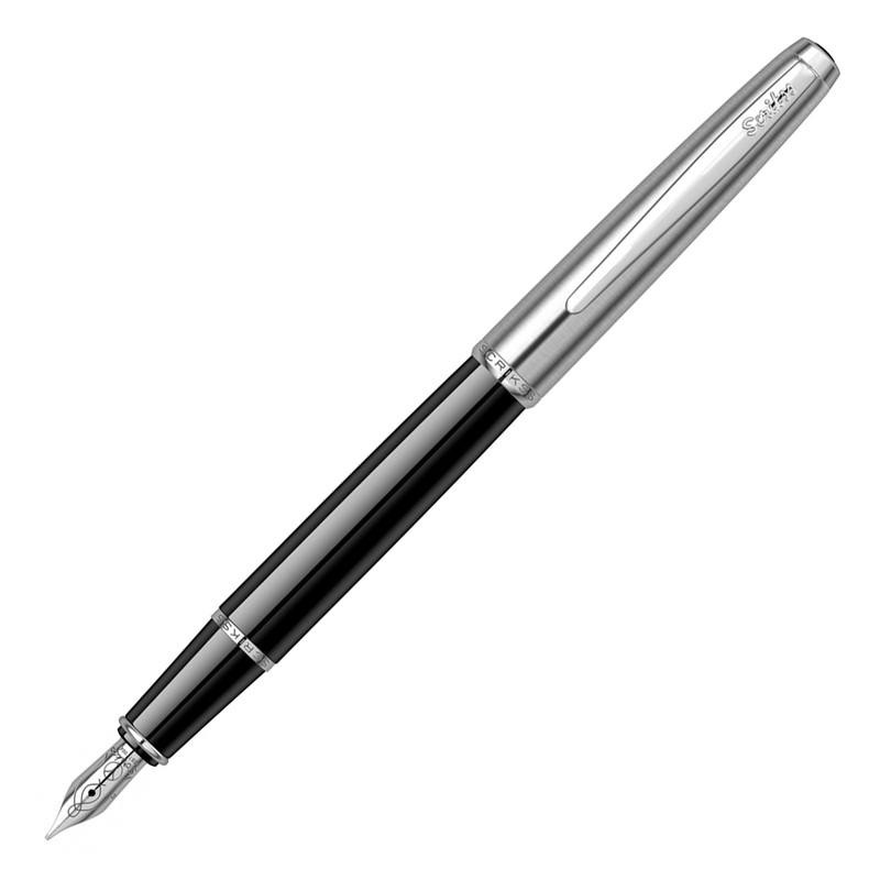 Scrikss Metropolis 78 Fountain Pen – Black Chrome CT