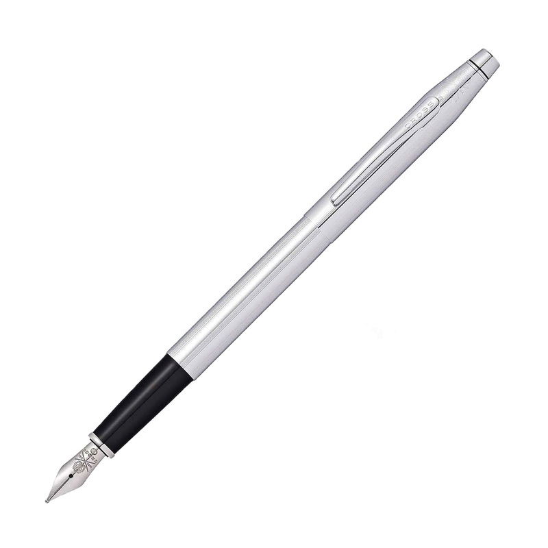 Cross Classic Century Fountain Pen, Chrome / Chrome Trim – Steel Nib