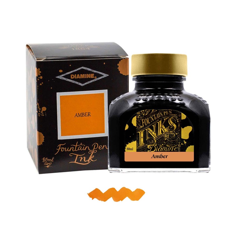 Diamine Amber Ink Bottle – 80ml