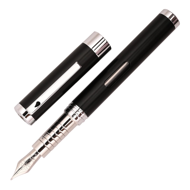 Diplomat Nexus Fountain Pen – Black/Chrome