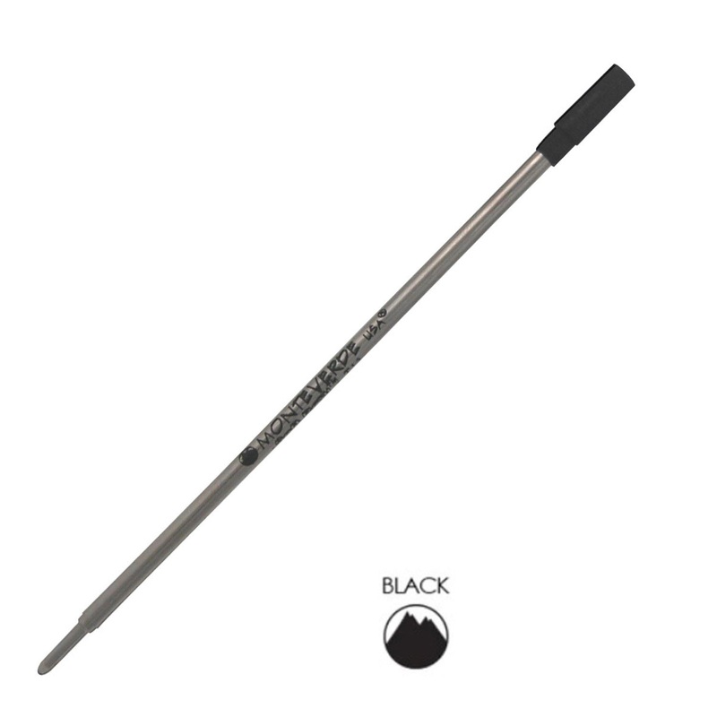 Monteverde Ball Pen Refill for S.T. Dupont – Medium – Black – Pack of 2