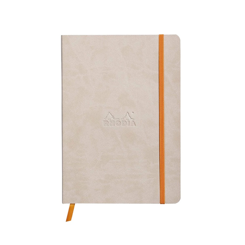 Rhodiarama Soft Cover Beige Notebook – A5, Dotted
