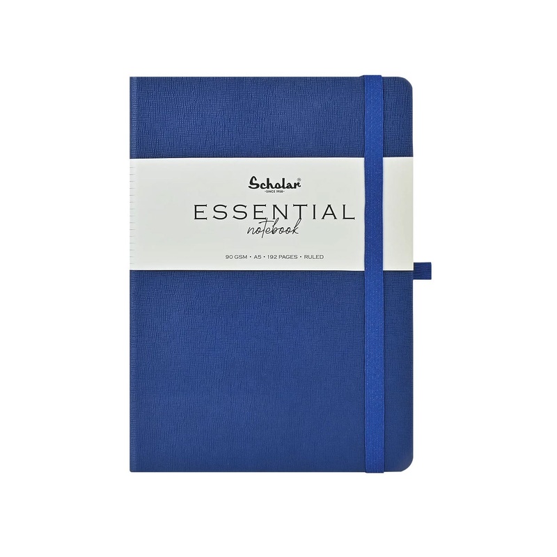 Scholar Essential Blue Notebook – A5, Ruled