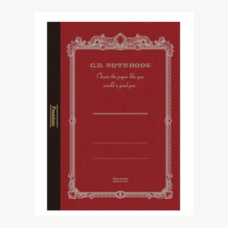 Apica Premium CD Notebook – Red – A5 – Squared