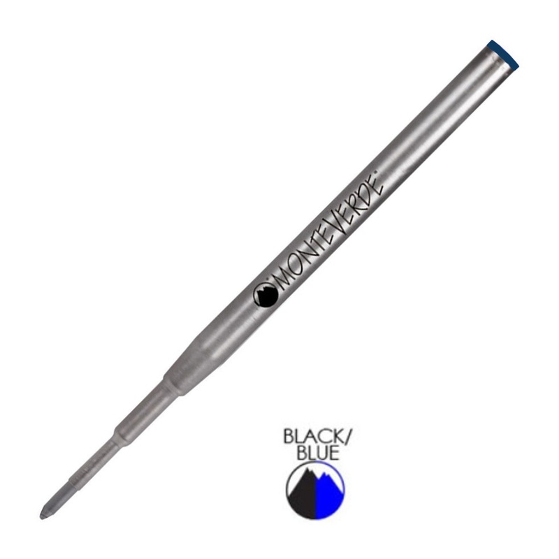 Monteverde Ball Pen Refill for Montblanc – Medium – Blue Black – Pack of 2