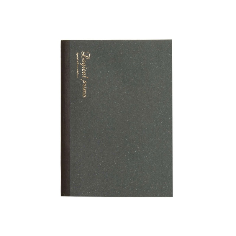 Nakabayashi Logical Prime Fountain Pen Friendly Stitched Notebook, Black – Square Ruled