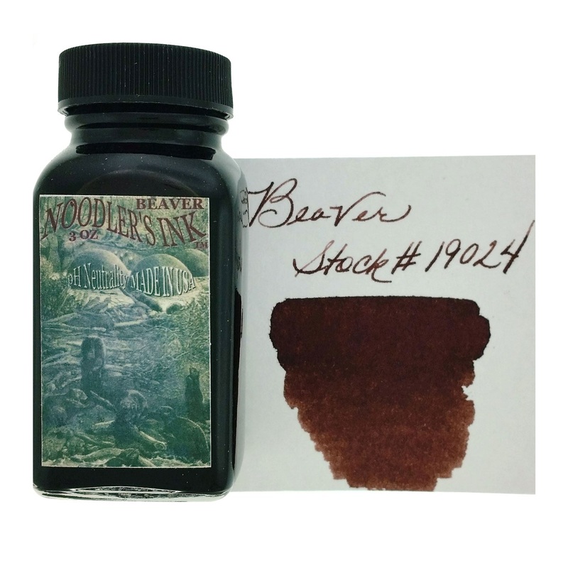 Noodler’s 19024 Beaver Ink Bottle, Brown – 88ml