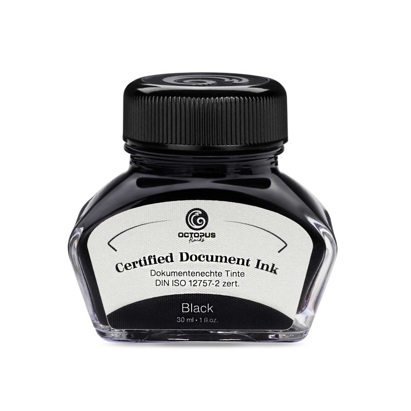Octopus Certified Document Ink Bottle, Black – 30ml