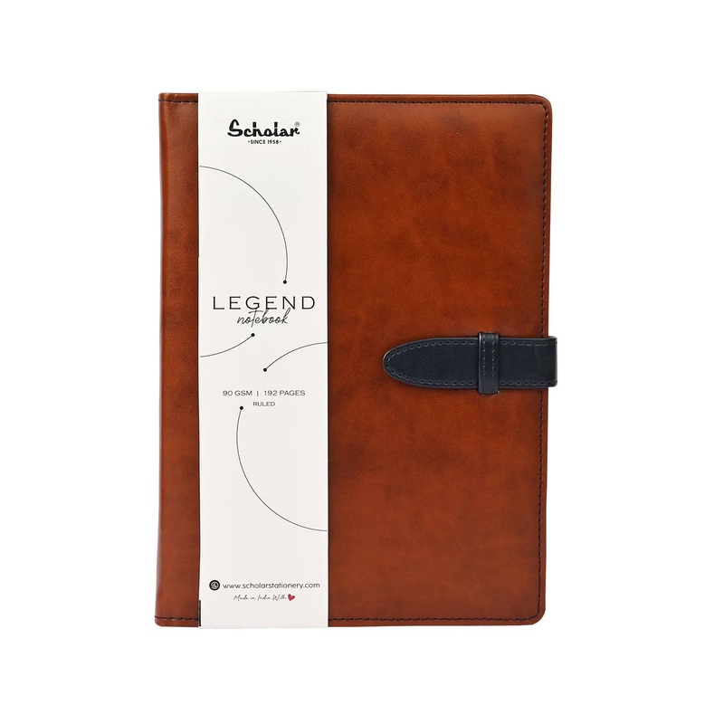 Scholar Legend Tan Notebook – A5, Ruled