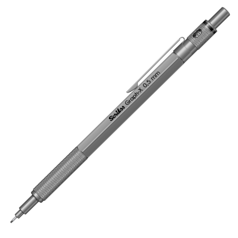 Scrikss Graph-X 0.5mm Mechanical Pencil – Satin Grey