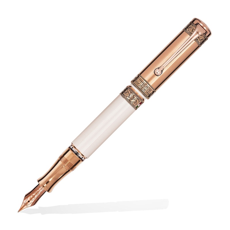 Aurora Dante Paradiso Fountain Pen – White Rosegold (Limited Edition)