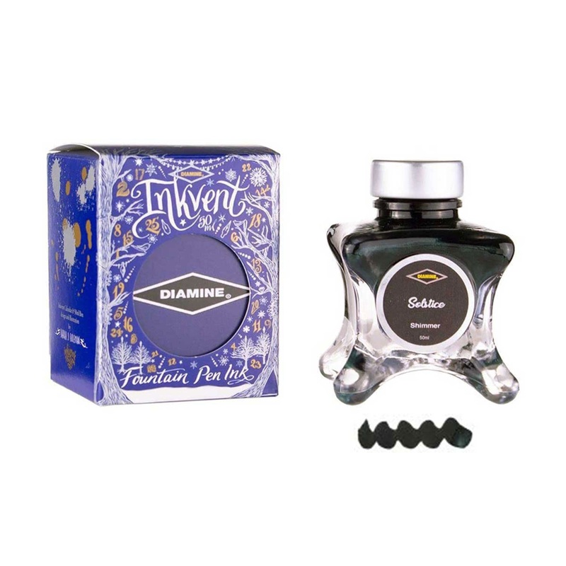 Diamine Inkvent Shimmer Ink Bottle, Solstice – 50ml