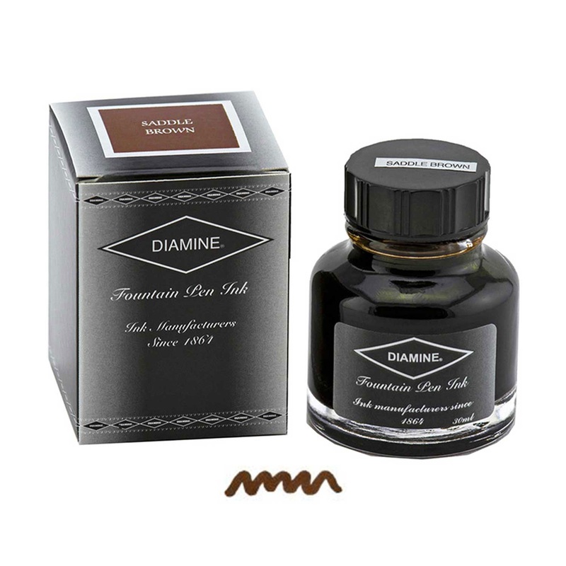Diamine Saddle Brown Ink Bottle – 30ml