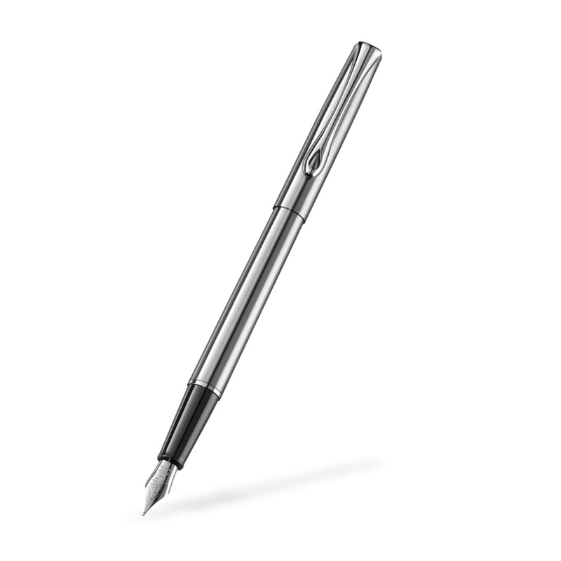 Diplomat Traveller Fountain Pen – Stainless Steel