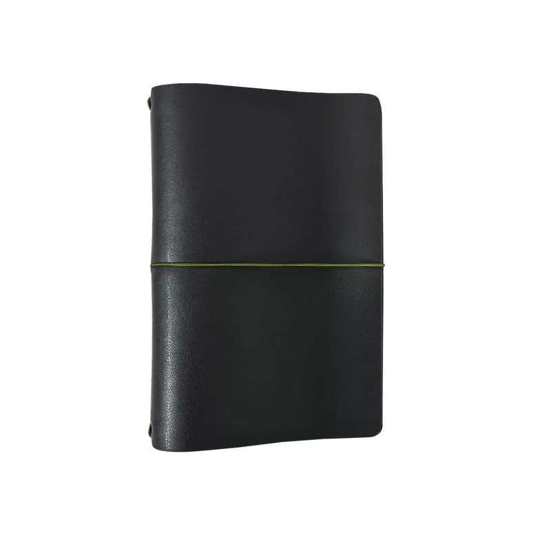 Endless Explorer Refillable Cactus Leather Journal – Black