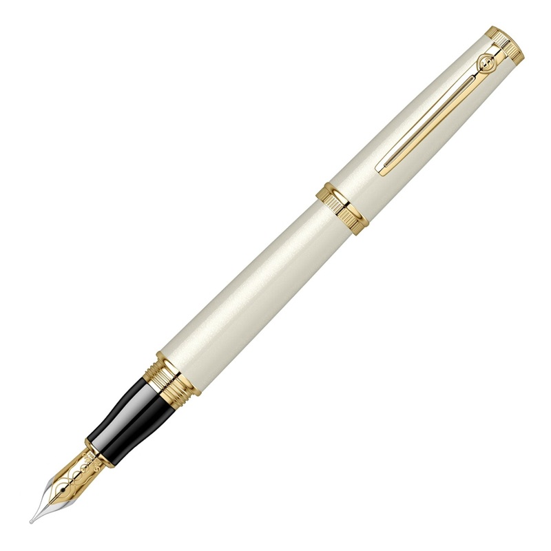 Scrikss Heritage Fountain Pen – White Pearl GT