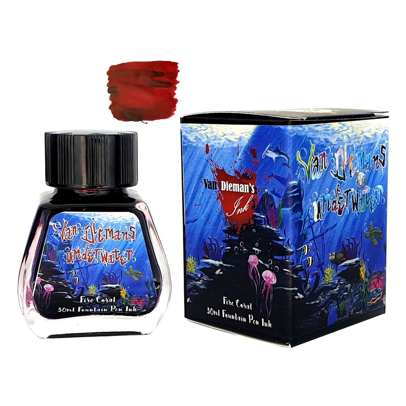 Van Dieman’s Underwater Ink Bottle, Fire Coral – 30ml