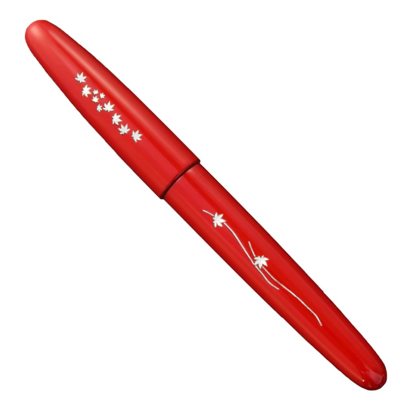 Wancher Dream Zogan Urushi Fountain Pen – Momiji Red GT