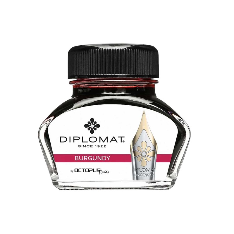 Diplomat Octopus Ink Bottle, Burgundy – 30ml