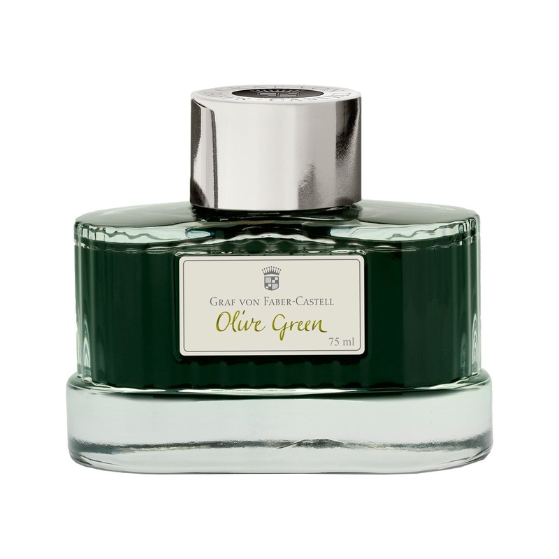 Graf Von Faber-Castell Olive Green Ink Bottle – 75ml