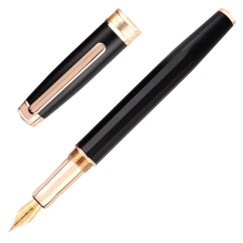 Intellio Mystique Fountain Pen – Matte Black GT