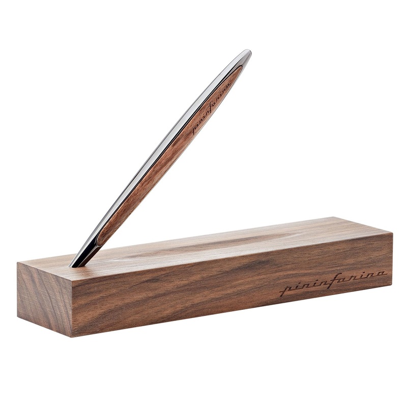 Pininfarina Segno Cambiano Ethergraf Walnut Edition Pencil – Polished Black