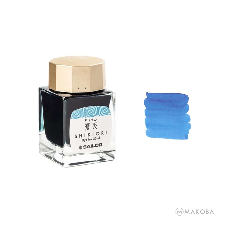 Sailor Shikiori Ink Bottle, Souten (Azure Sky) – 20ml