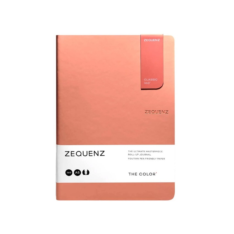 Zequenz Color Notebook, Peach – A5, Squared