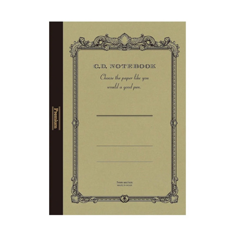 Apica Premium CD Notebook – Golden – A5 – Squared