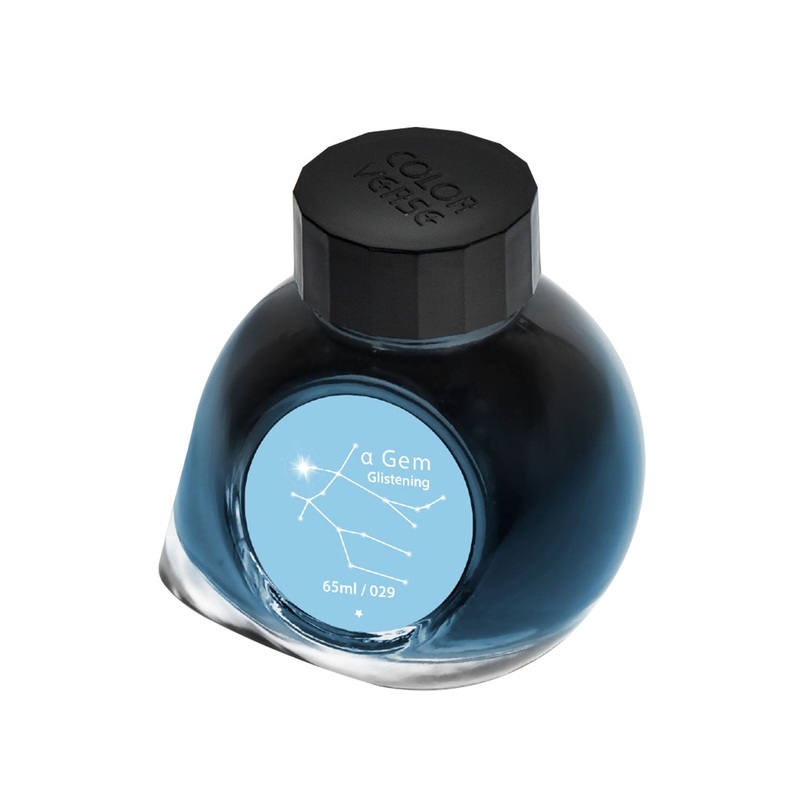 Colorverse Project Constellation II  Gem Ink Bottle, Glistening Light Blue – 65ml