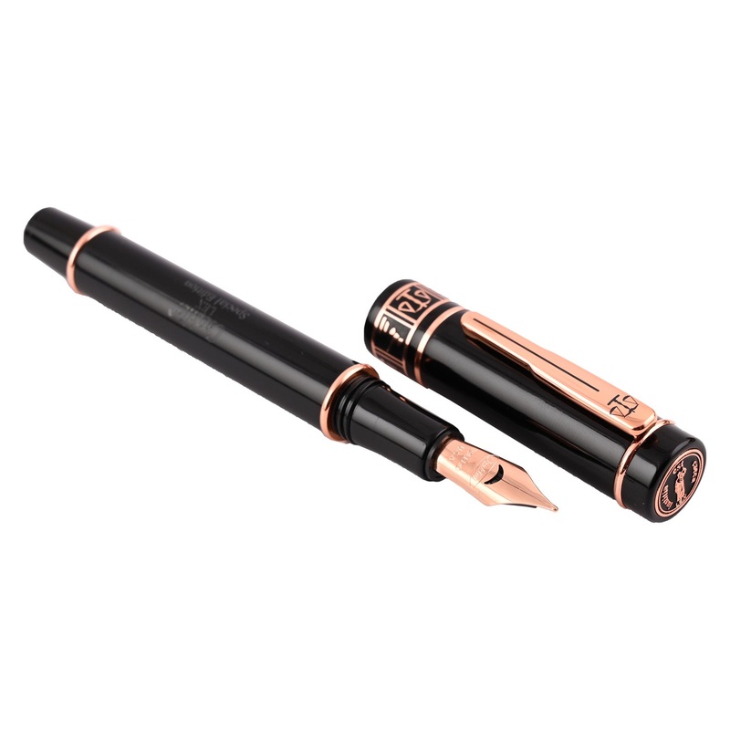 Conklin Lex Fountain Pen with Ink Bottle – Black RGT (Special Edition)