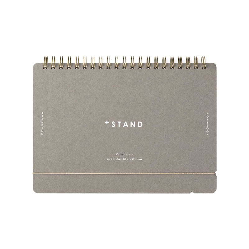 Midori + Stand Grey Spiral Notebook – A5, Plain