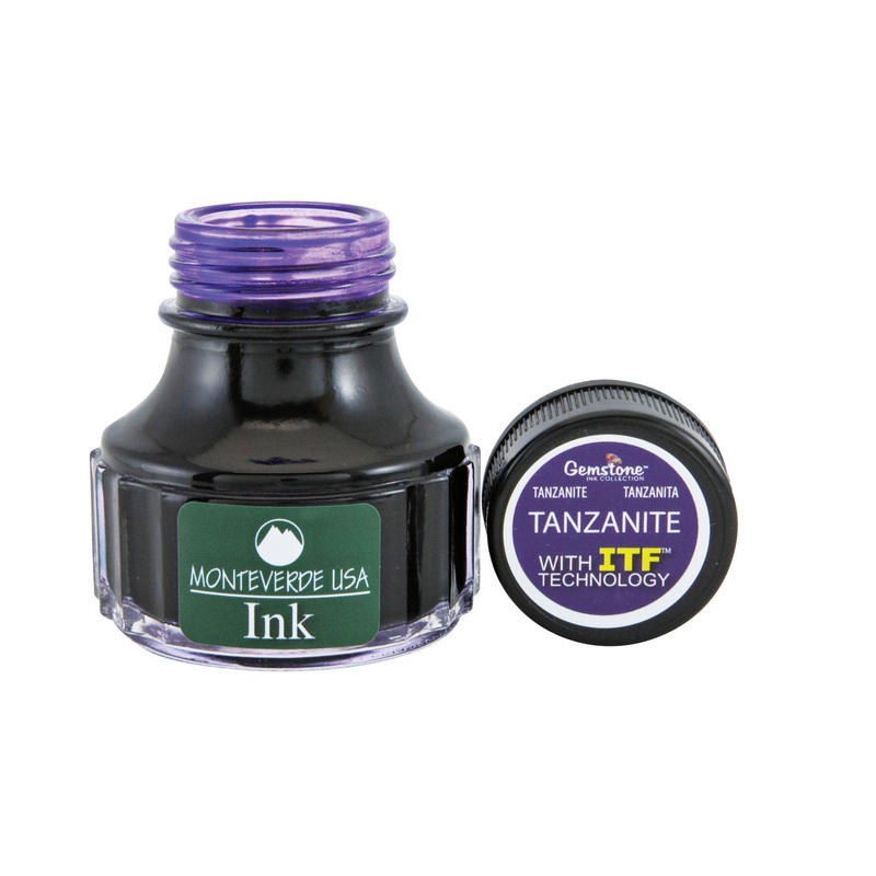 Monteverde Gemstone Tanzanite Ink Bottle, Dark Purple – 90ml