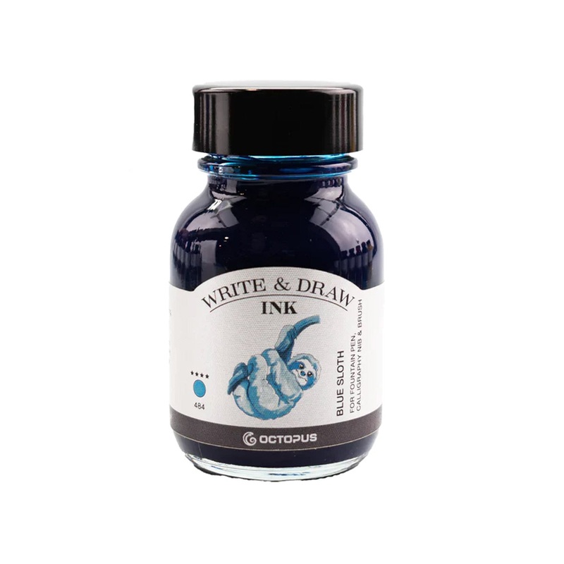 Octopus Write & Draw Ink Bottle, Blue Sloth – 50ml