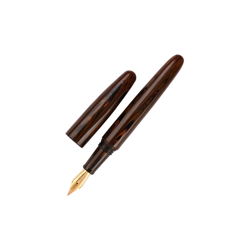 Wancher Dream True Ebonite Fountain Pen – Marble Brown