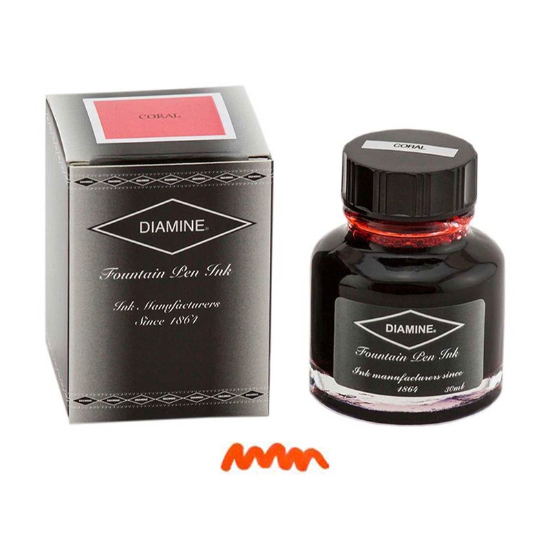 Diamine Coral Ink Bottle – 30ml