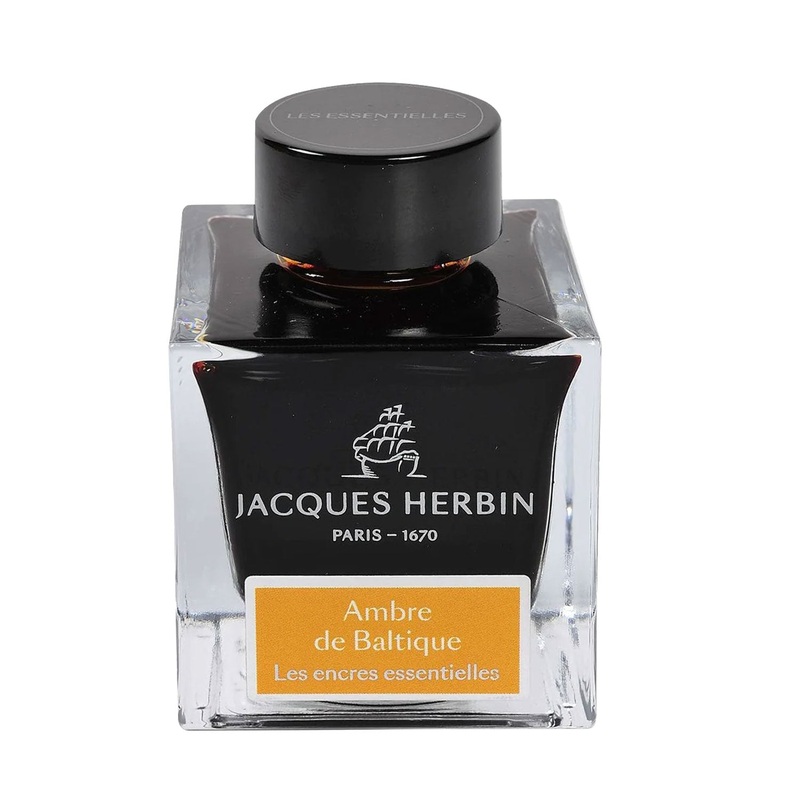 J. Herbin Essentielles Ink Bottle, Ambre De Baltique – 50ml