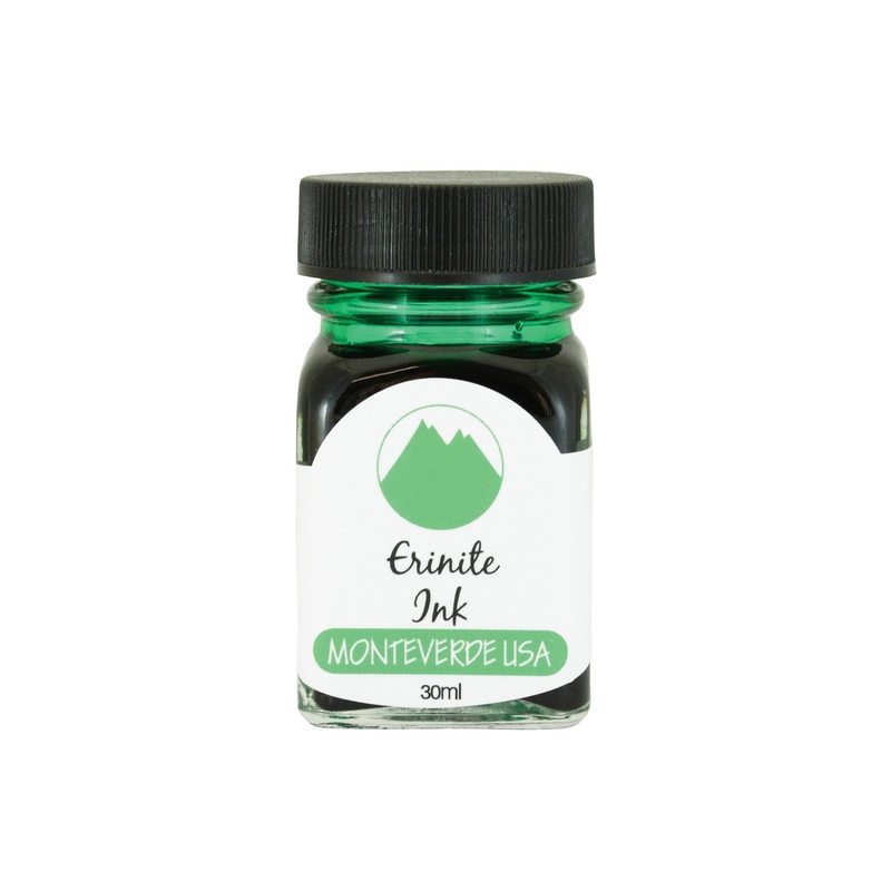 Monteverde Gemstone Erinite Ink Bottle, Light Green – 30ml