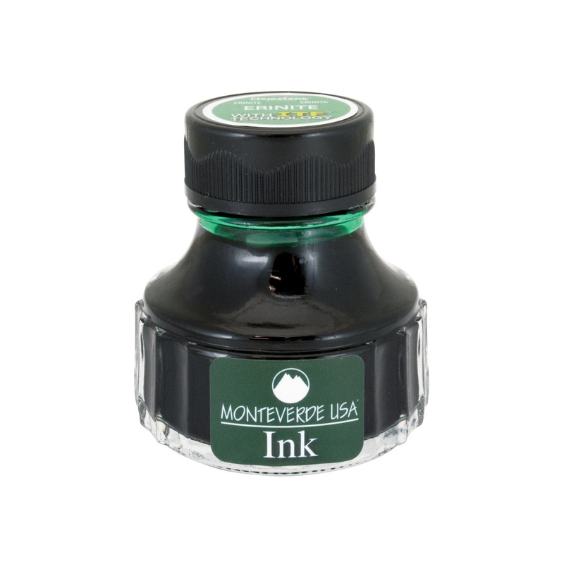 Monteverde Gemstone Erinite Ink Bottle, Light Green – 90ml