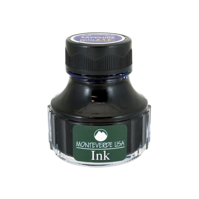 Monteverde Gemstone Sapphire Ink Bottle, Dark Blue – 90ml