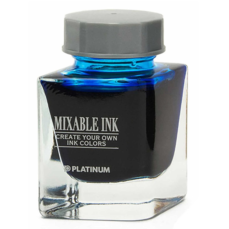 Platinum Mixable Aqua Blue Ink Bottle, Light Blue – 20ml