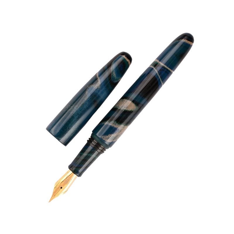 Wancher Dream True Ebonite Fountain Pen – Marble Green